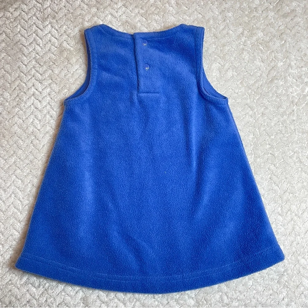 Baby Oshkosh Bgosh‎ 90s Blue Fleece Infant Dress 3-6 months | vintage kids